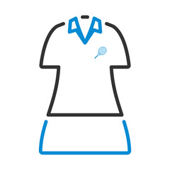 Tennis Woman Uniform Icon