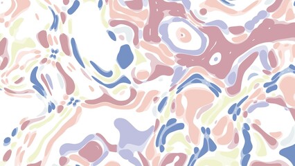 Abstract gentle background. Pattern of watercolor chaotic spots. Plexus of nude fragments. Computer screensaver. Terrazzo technique. Poster for art, technology, presentation, business.