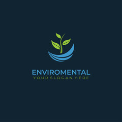 Enviroment nature logo template