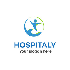 Hospital modern logo template