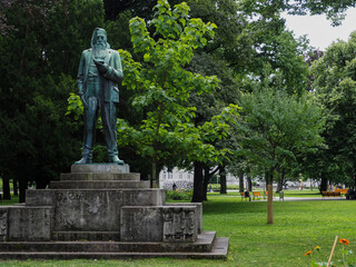 Monument to the Austrian poet and prose writer Franz Stelzhamer.