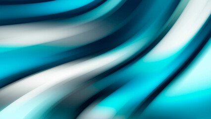 Obraz premium Abstract gradient background. Pattern wave stripes, lines. Plexus of blue ribbons. Computer screensaver. Bright glow. Northern lights. Poster for art, technology, presentations, social networks.
