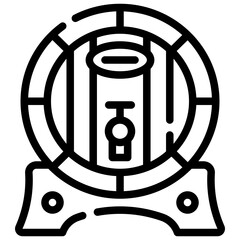 BARREL line icon,linear,outline,graphic,illustration