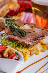 Fried beef on the bone