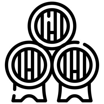 recommend clip art: BARRELS line icon,linear,outline,graphic,illustration