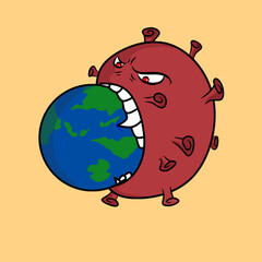 earth and virus