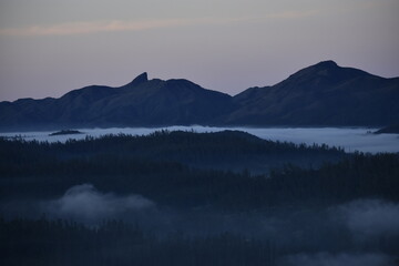mist over the mountains