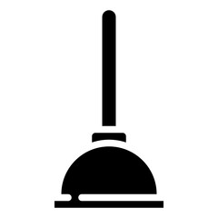 PLUNGER glyph icon,linear,outline,graphic,illustration