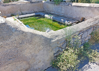 Le lavoir à La Palme, Aude, Languedoc, Occitanie, France.