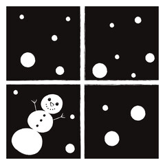 snowman （手描き雪だるまバージョン）