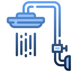 SHOWER Gradient icon,linear,outline,graphic,illustration
