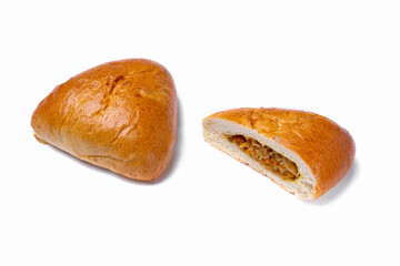 Bun with stewed vegetables