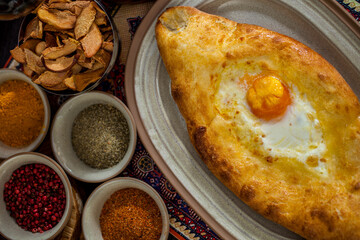 Khachapuri with egg