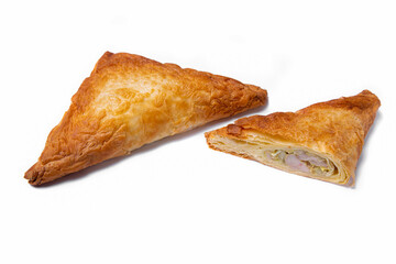 Puff triangle with meat