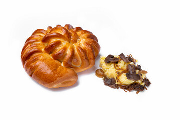 Rolled bun with potatoes