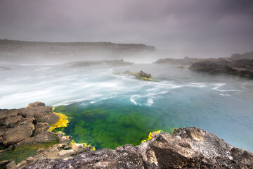 storm over the ocean, Iceland