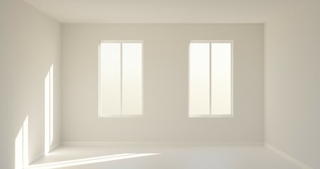 Naklejka na ściany i meble empty room with window