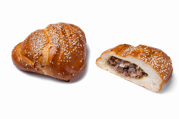 Bun with meat