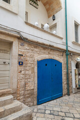 typical picturesque alley of Polignano a mare