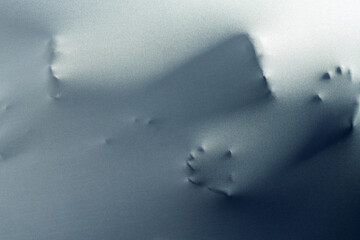 Composition of shape of hands and heads on white background