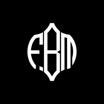 FBM letter logo. FBM best black background vector image. FBM Monogram logo design for entrepreneur and business.
