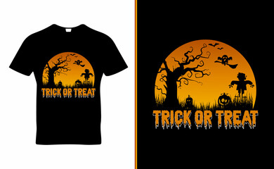 Happy Halloween quote t-shirt template design vector