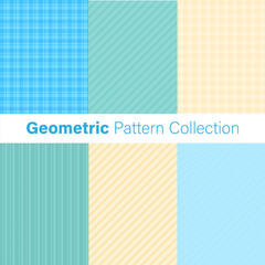 scrapbook geometric pattern collection blue green yellow