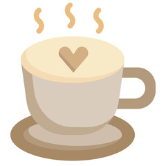 LATTE flat icon,linear,outline,graphic,illustration