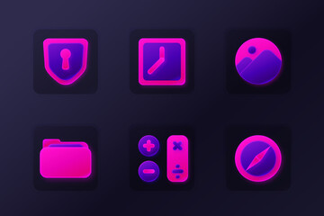 a set of modern gradient app icons