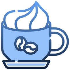 CAPUCCINO Gradient icon,linear,outline,graphic,illustration