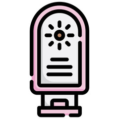 SUN CREAM filled outline icon,linear,outline,graphic,illustration