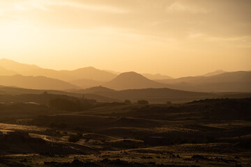 Sunrise in Moroccan mountains, Africa