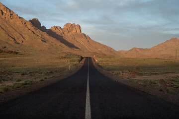 Sunrise in Moroccan mountains, Africa
