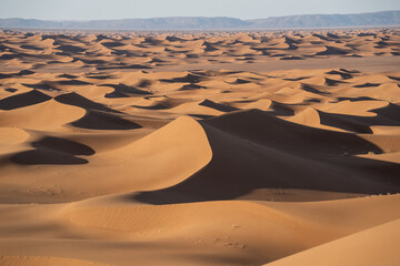 Sunrise in Erg Chegaga Desert in Morocco, Africa