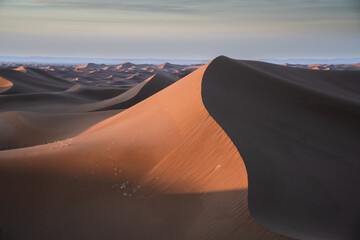 Sunrise in Erg Chegaga Desert in Morocco, Africa