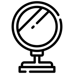MIRROR line icon,linear,outline,graphic,illustration