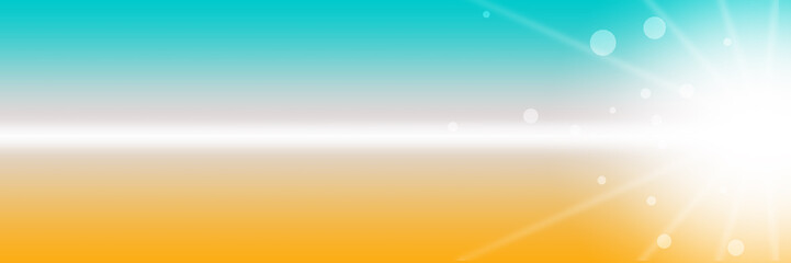 sunshine morning illustration banner background.