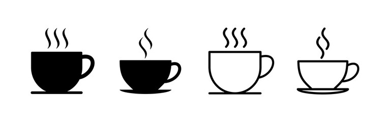 coffee cup icon vector. cup a coffee sign and symbol