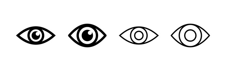 Eye icon vector. Eye sign and symbol. Look and Vision icon.