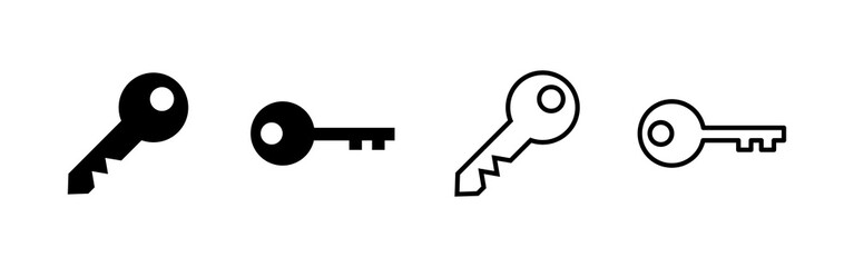 Key icon vector. Key sign and symbol.