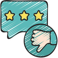 Thumbsdown Review Icon