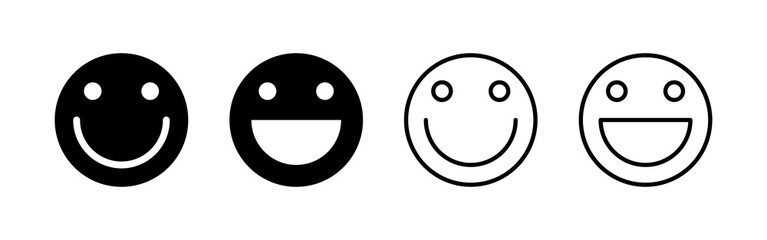 Smile icon vector. smile emoticon icon. feedback sign and symbol