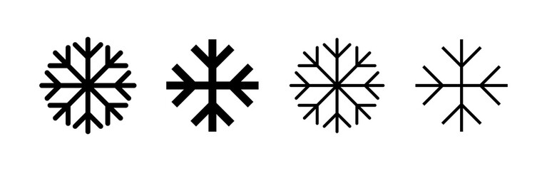 Snow icon vector. snowflake sign and symbol