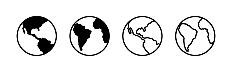 World map vector. Worldmap sign and symbol. Globe icon
