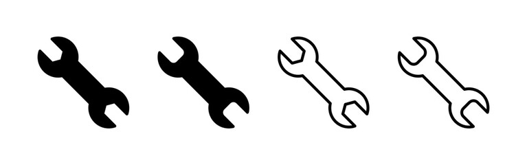 Wrench icon vector. repair icon. tools sign and symbol