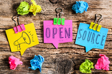 post-it mégaphone : open source