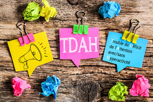 post-it  mégaphone : acronyme TDAH