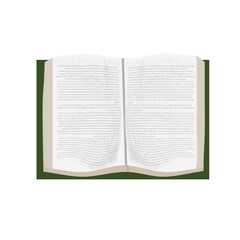 open book isolated on white