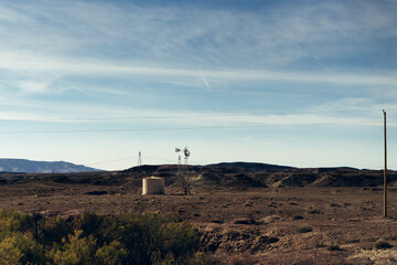 windmill in the desert