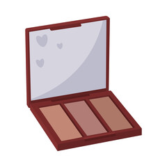 Skin corrector in square burgundy packaging